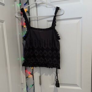 American Eagle Outfitters Black Lace Camisole